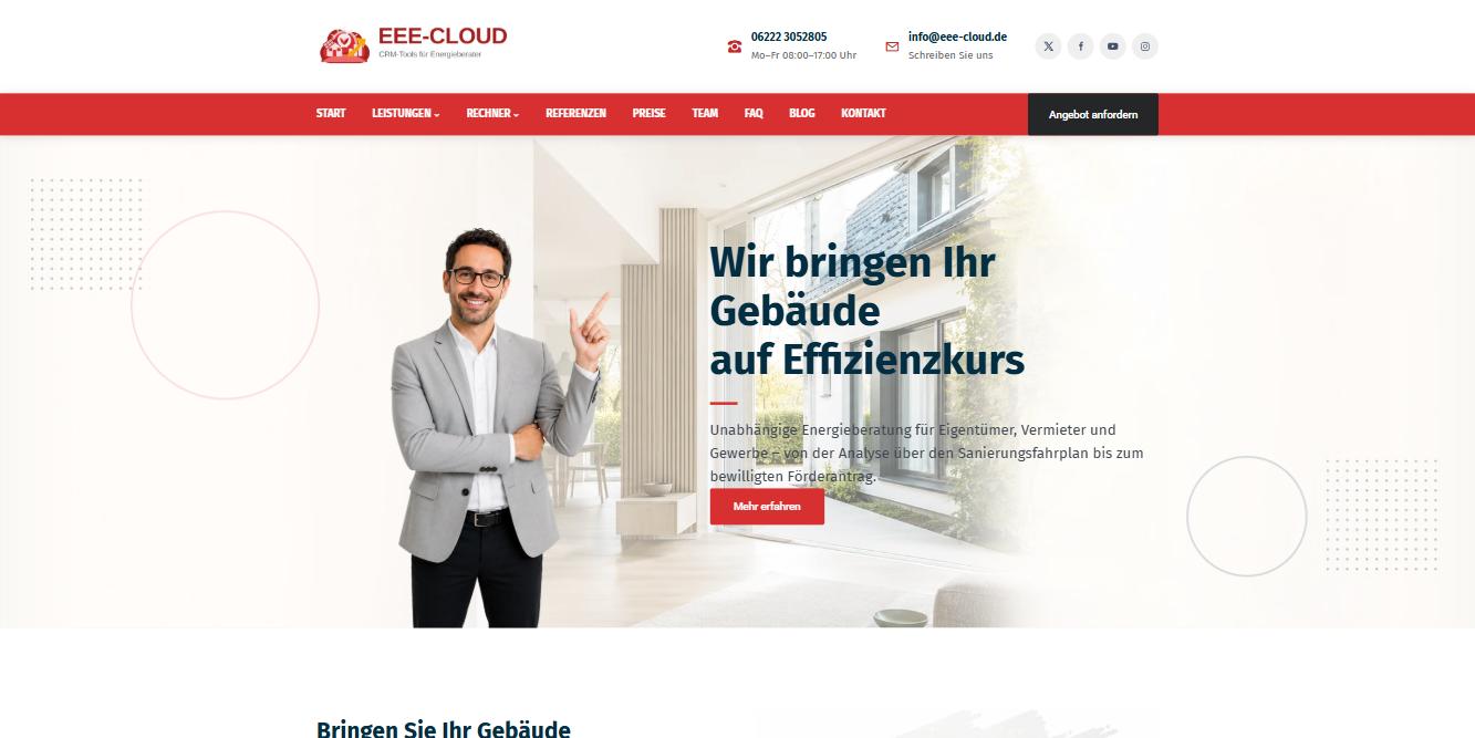 Startseite der Webdesign-Demo Karlsruhe